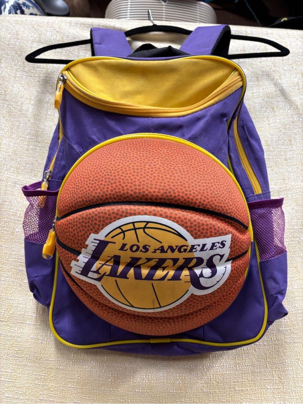 Lakers Kids Purple & Yellow Basketball Backpack